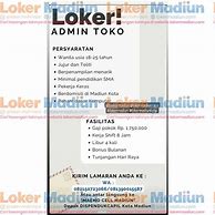 Kerja Admin Toko